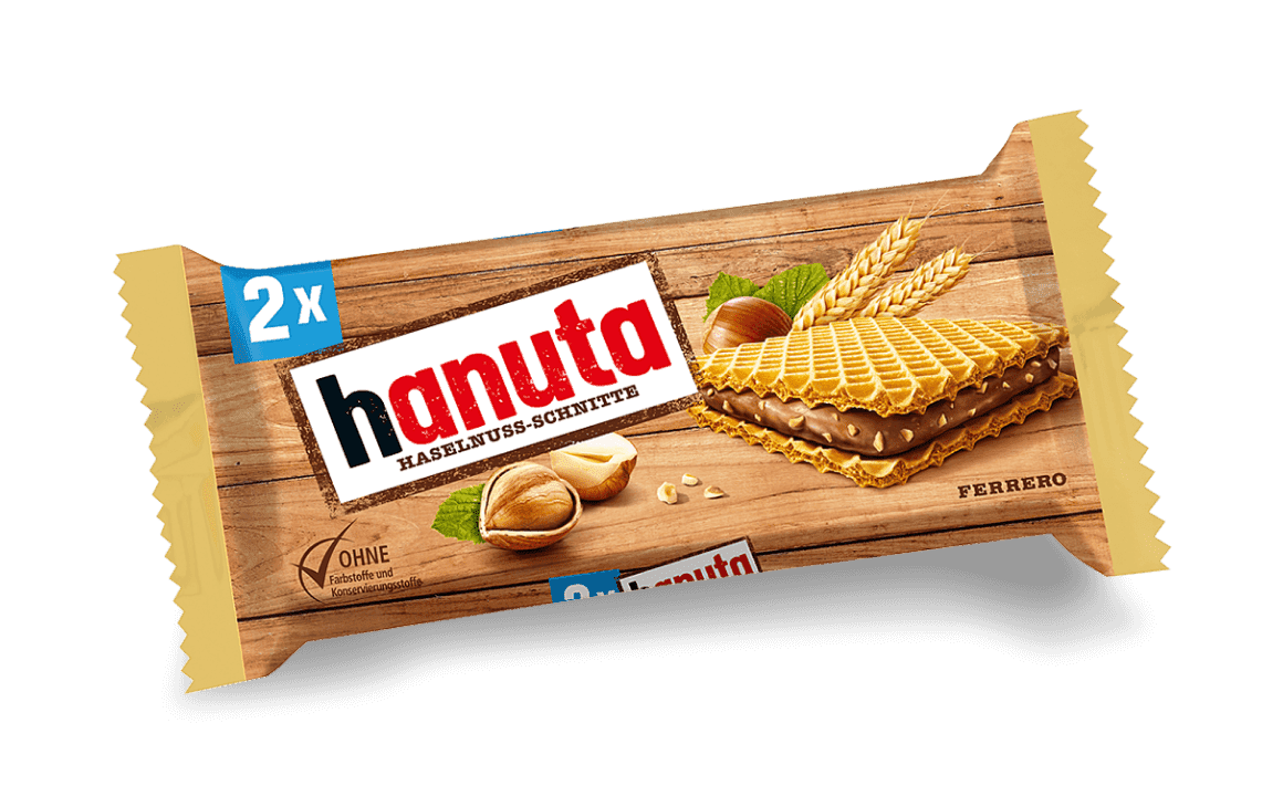 hanuta Haselnuss-Schnitte Packung